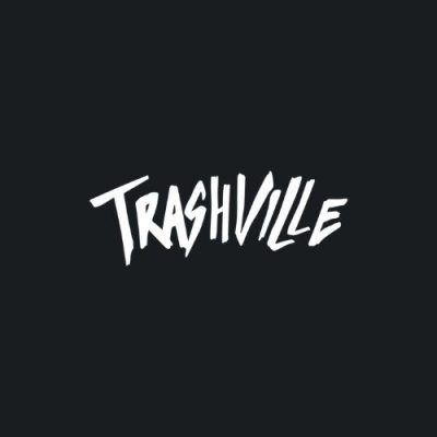 Fondo negro con texto “TRASHVILLE”.
